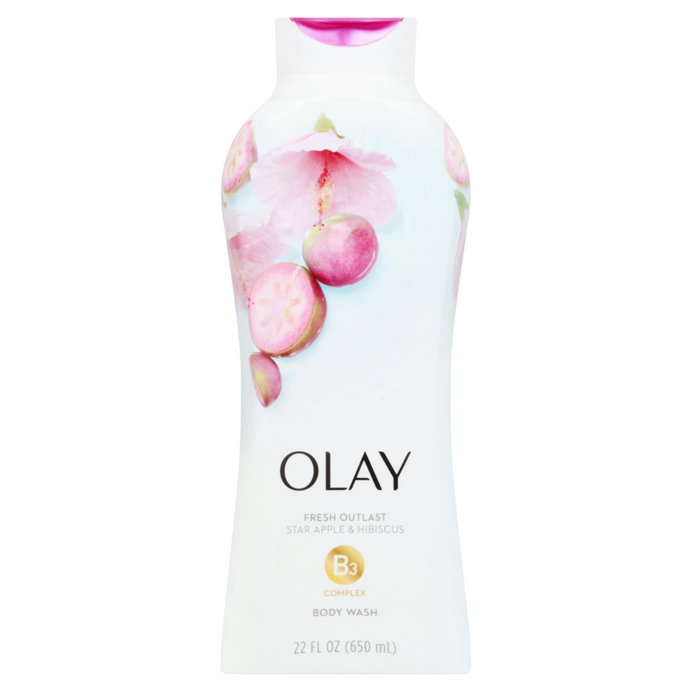 Olay Fresh Outlast Star Apple & Hibiscus Body Wash; image 1 of 2