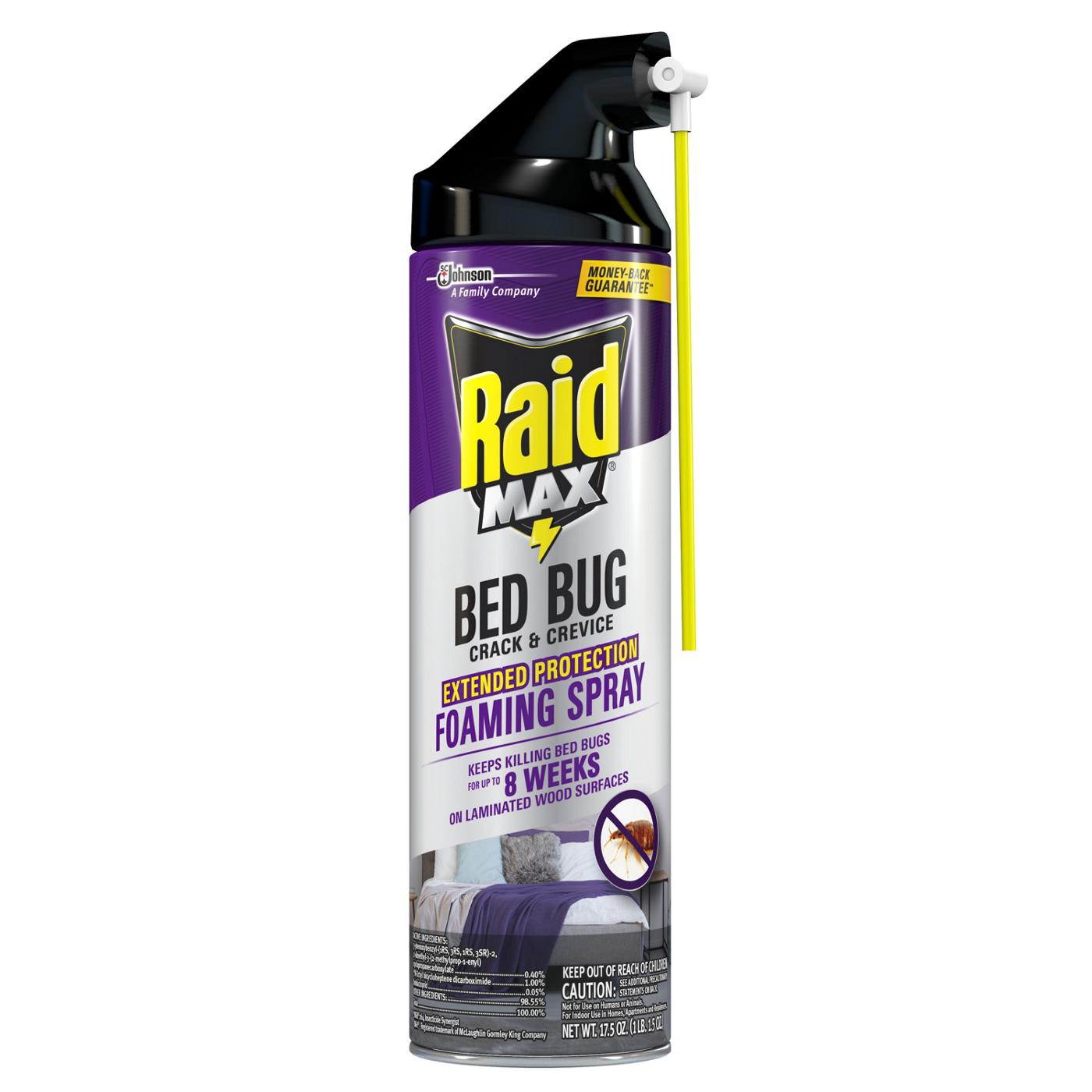 Raid MAX Bed Bug Foaming Spray; image 1 of 2