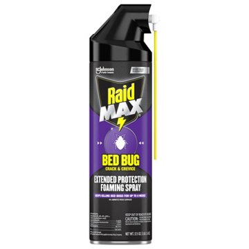 Raid MAX Bed Bug Crack & Crevice Foaming Spray, 17.5 oz