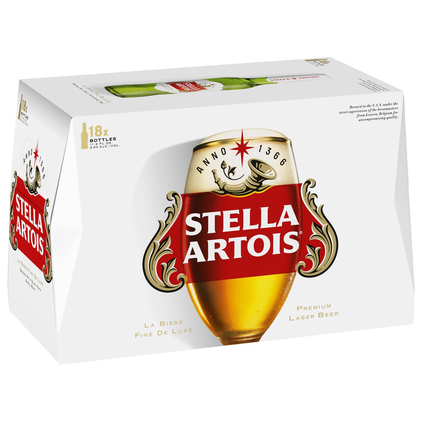 Stella Artois Belgian Lager Beer 11.2 oz Bottles; image 1 of 2
