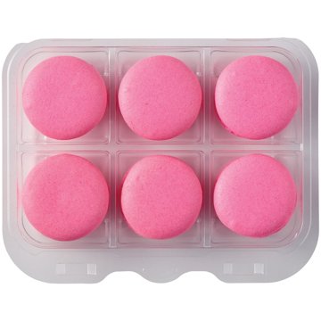 H-E-B Bakery Raspberry Macaron Cookies, 6 ct