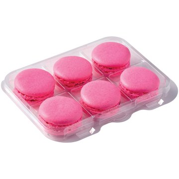 H-E-B Bakery Raspberry Macaron Cookies, 6 ct