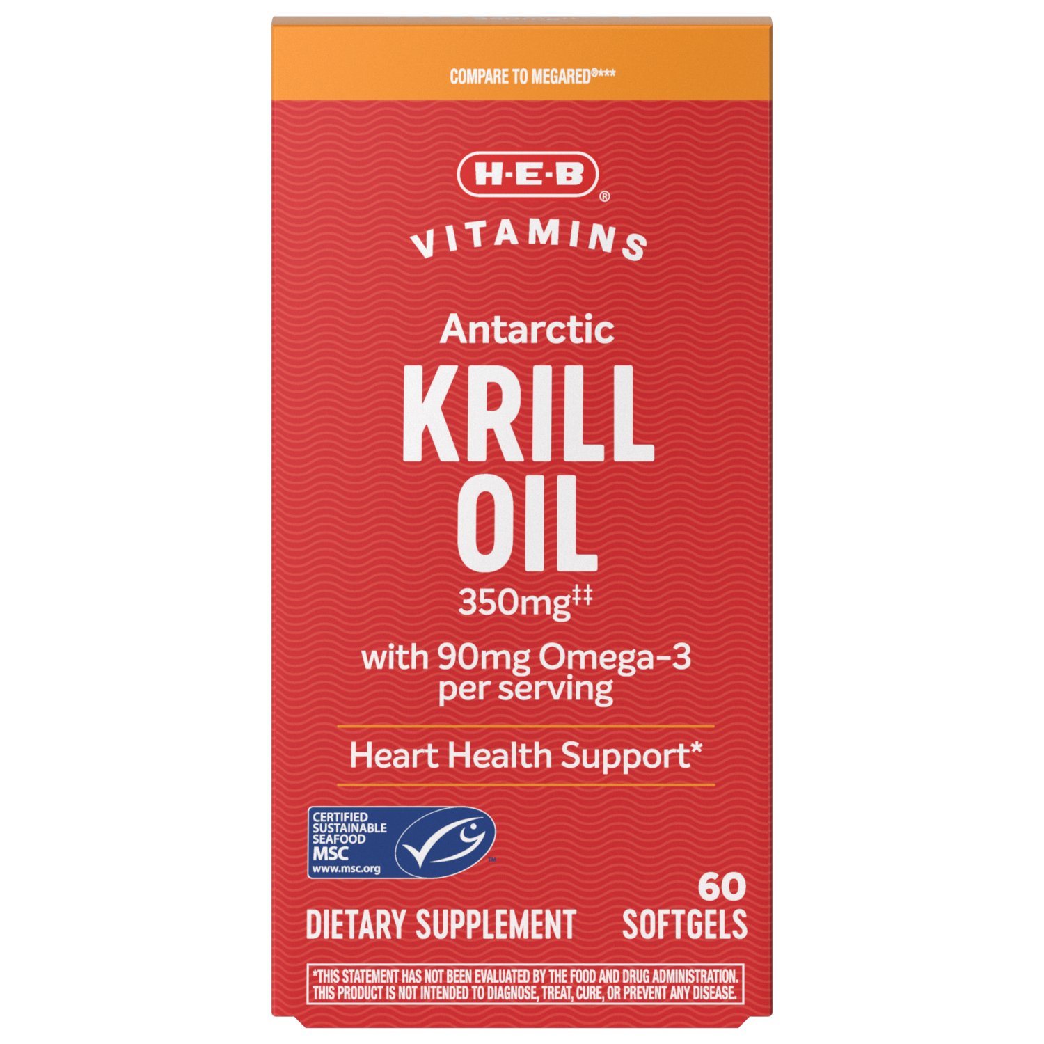 HEB Krill Oil 350mg Shop Herbs & Homeopathy at HEB