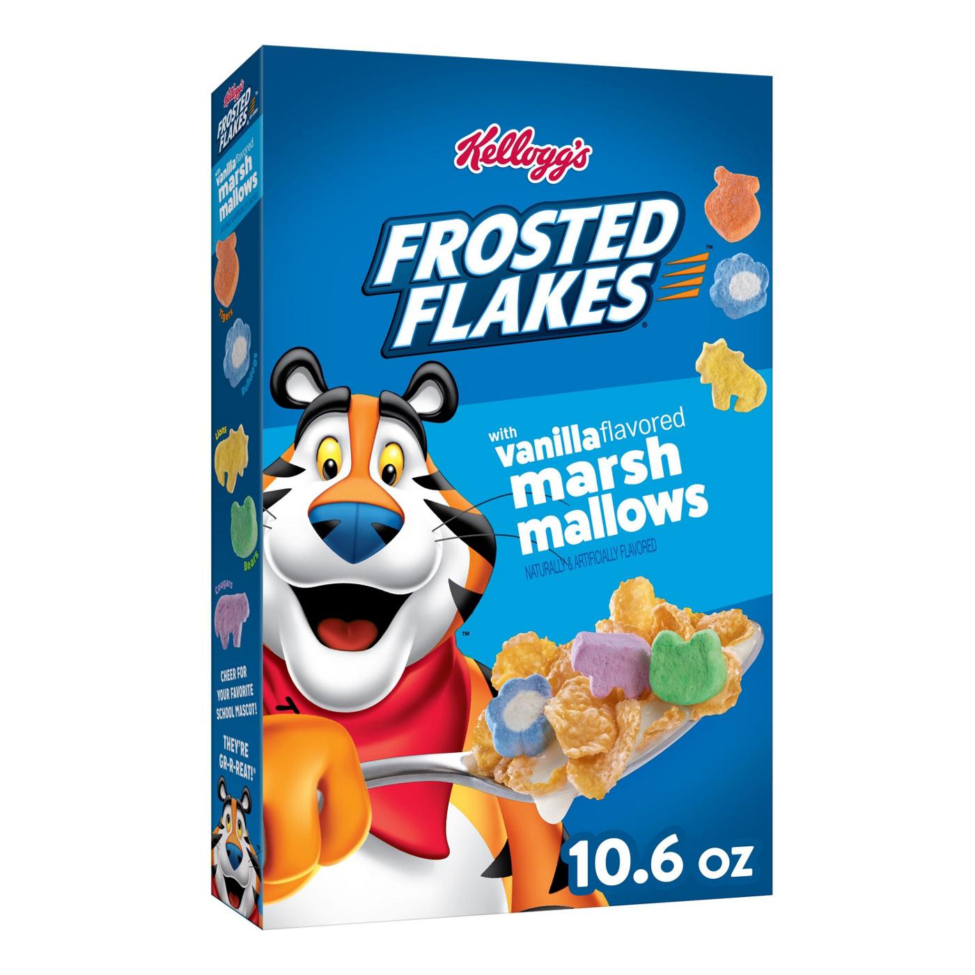 Kellogg's Frosted Flakes Original with Vanilla Flavored Marshmallows Breakfast Cereal; image 1 of 2