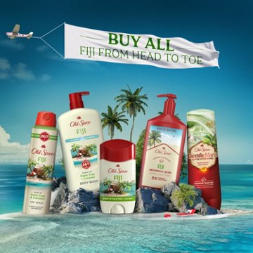 Old Spice Body Wash - Fiji with Palm Tree