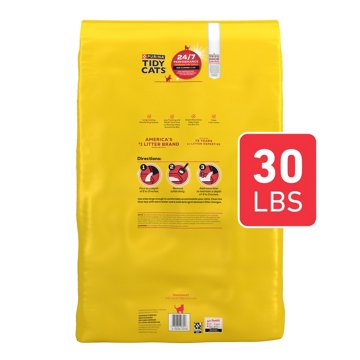 Tidy Cats Purina Non Clumping 24/7 Performance Multi Cat Litter Odor Control Formula, 30 lb