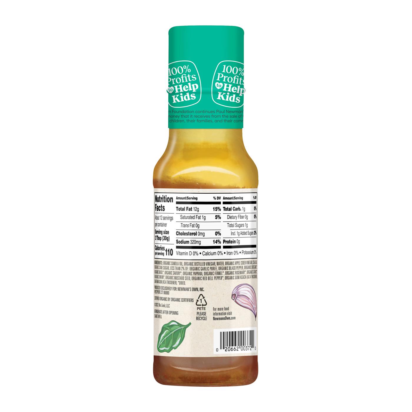 Newman's Own Organic Italian Dressing Shop Salad dressings at HEB