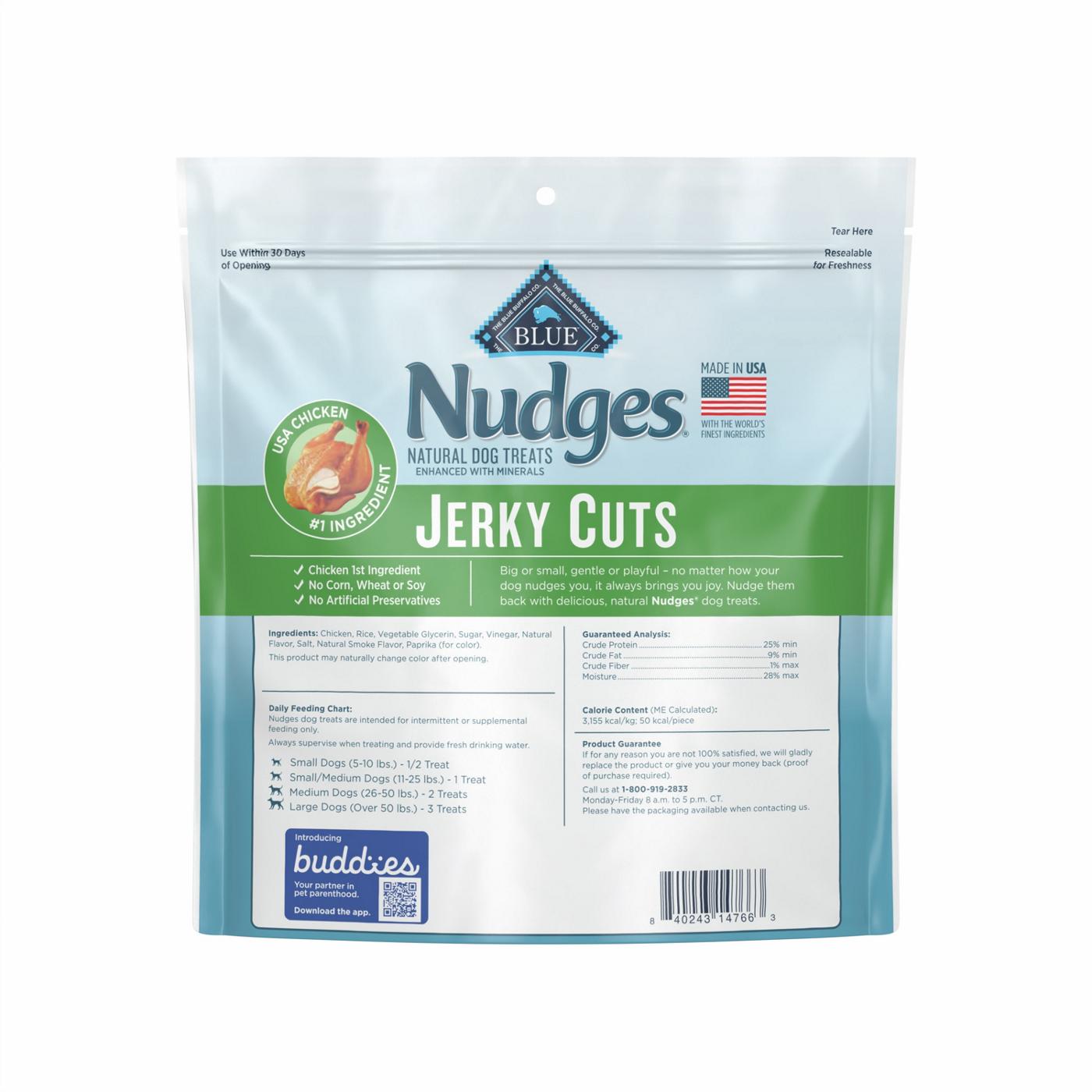 Blue Buffalo Nudges Chicken Jerky Cuts Natural Dog Treats; image 2 of 2