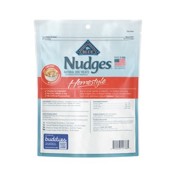 Blue Buffalo Nudges Chicken Homestyle Natural Dog Treats, 10 oz