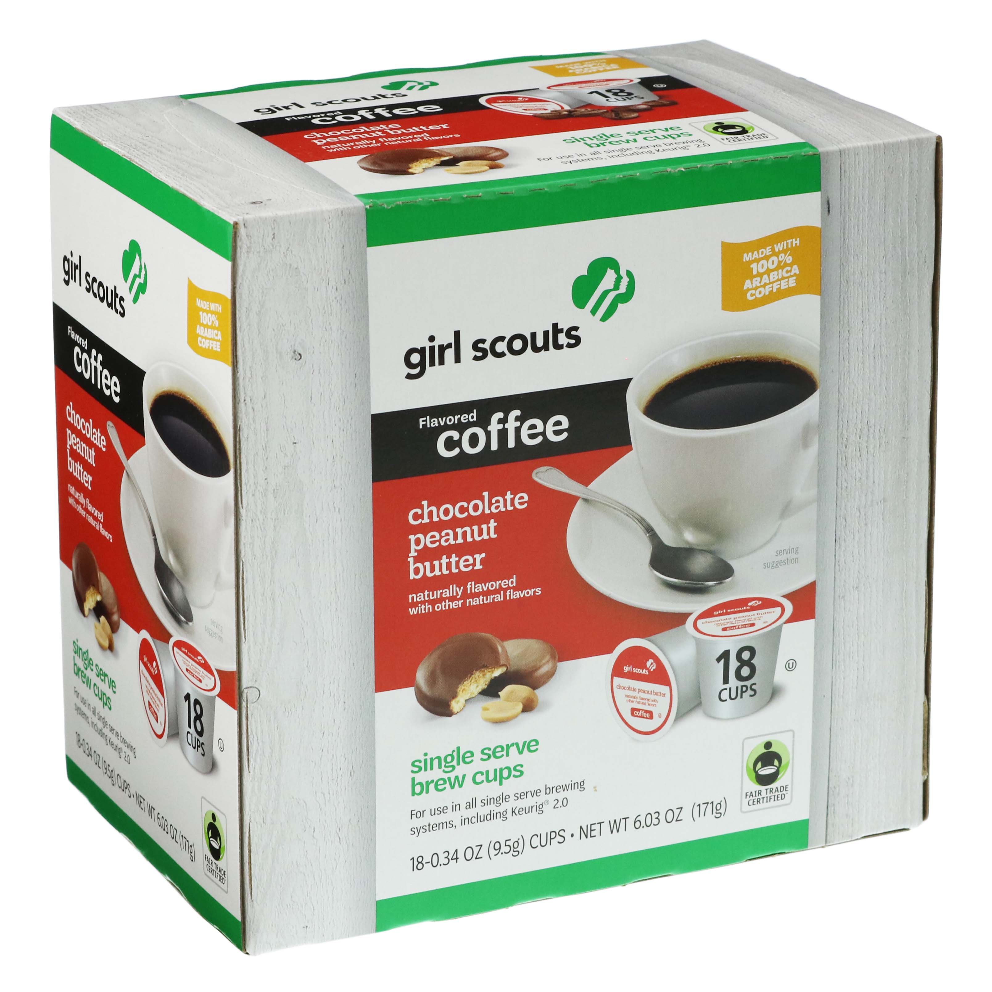 Girl Scouts Chocolate Peanut Butter Single Serve Coffee Cup Shop