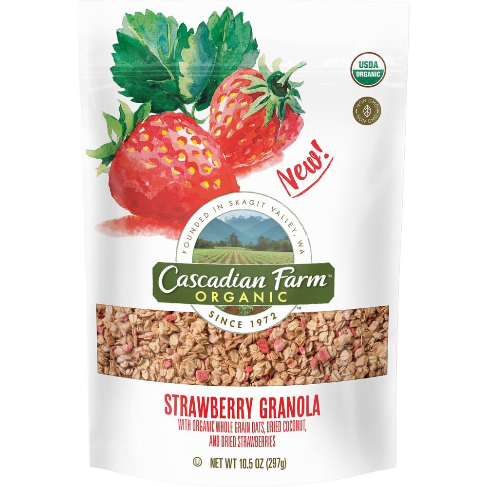 Cascadian Farm Organic Strawberry Granola Shop Cereal at HEB