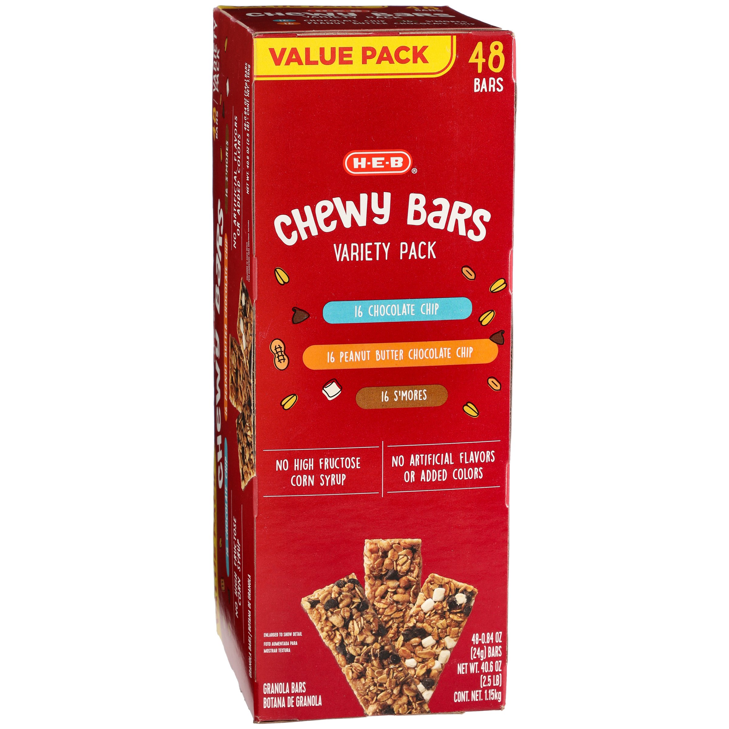 H-E-B Chewy Bars Variety Pack - Value Pack - Shop Granola & Snack Bars at  H-E-B