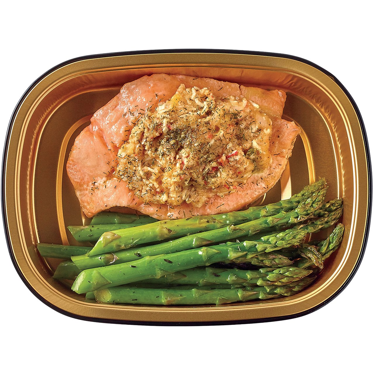 H-E-B Meal Simple Stuffed Atlantic Salmon With Asparagus - Shop Entrees ...