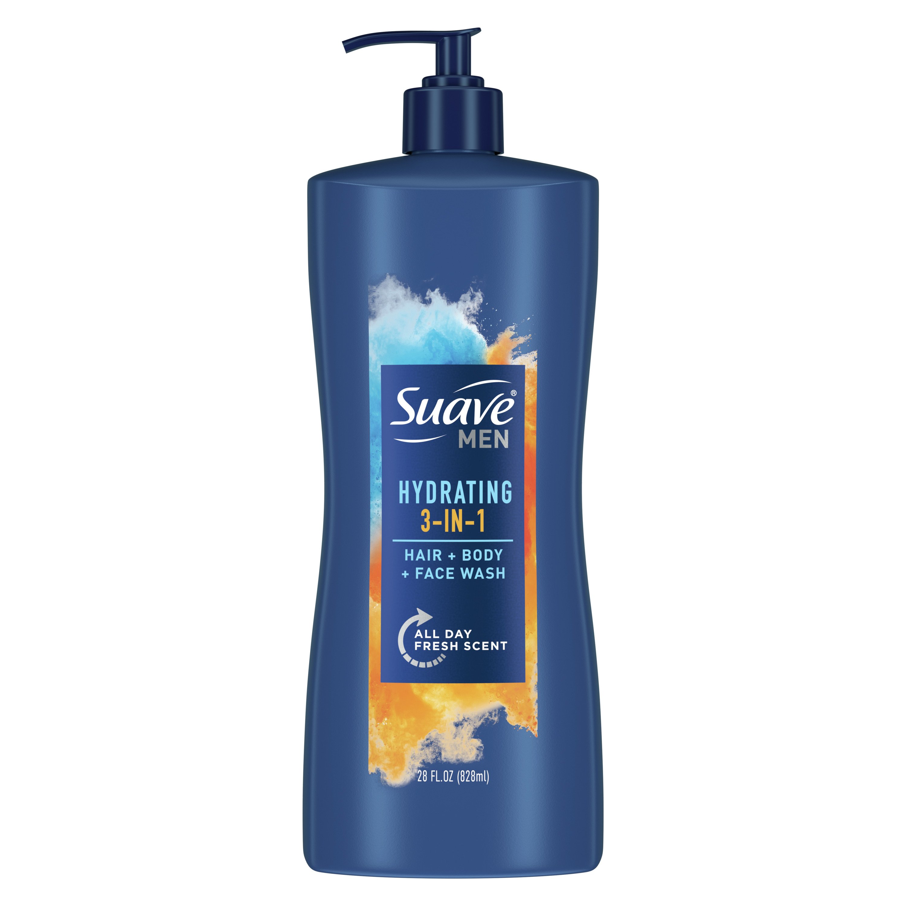 Suave Men Hydrating 3 in 1 Hair, Face + Body Wash Shop Body wash at HEB