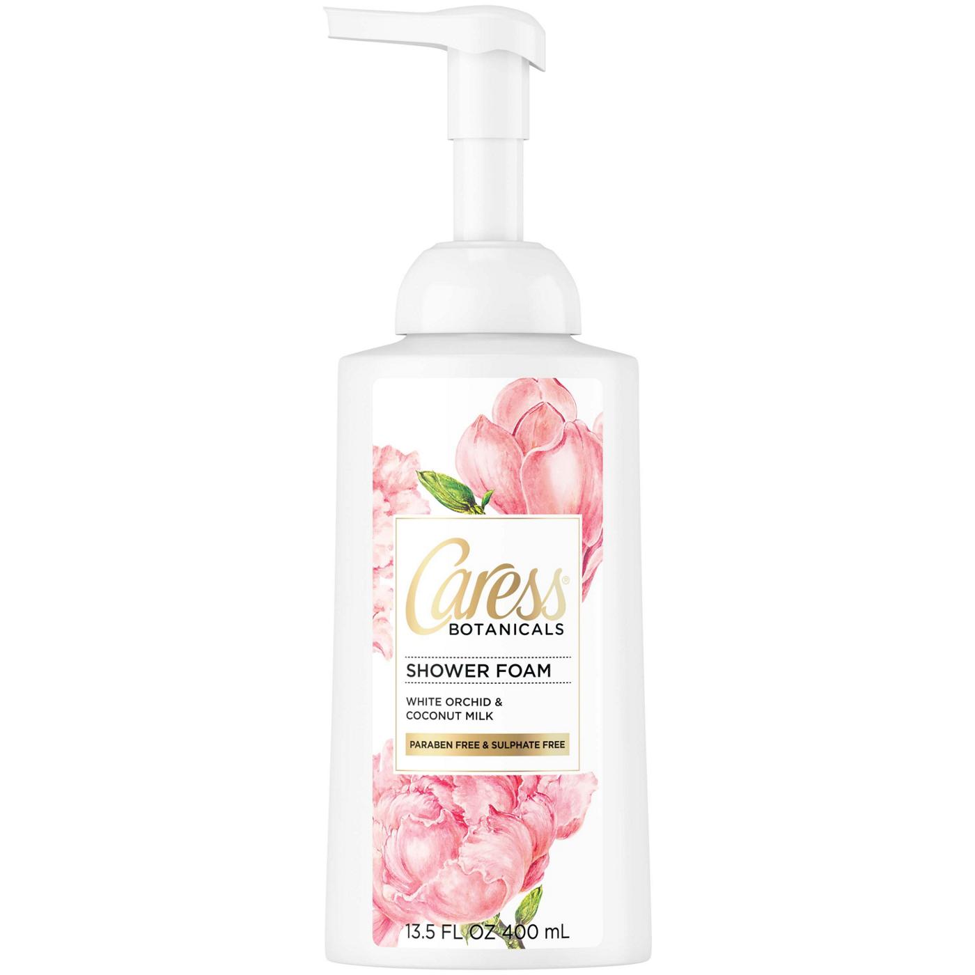 Caress Botanicals White Orchid and Coconut Oil Shower Foam; image 1 of 5