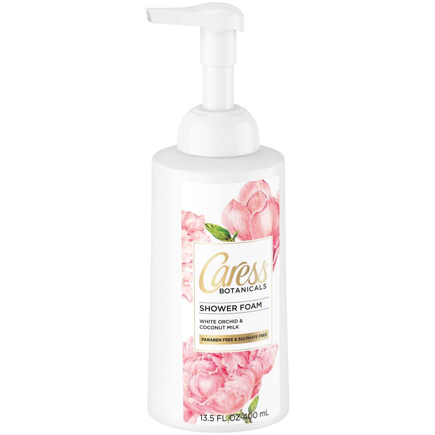 Caress Botanicals White Orchid and Coconut Oil Shower Foam; image 3 of 5