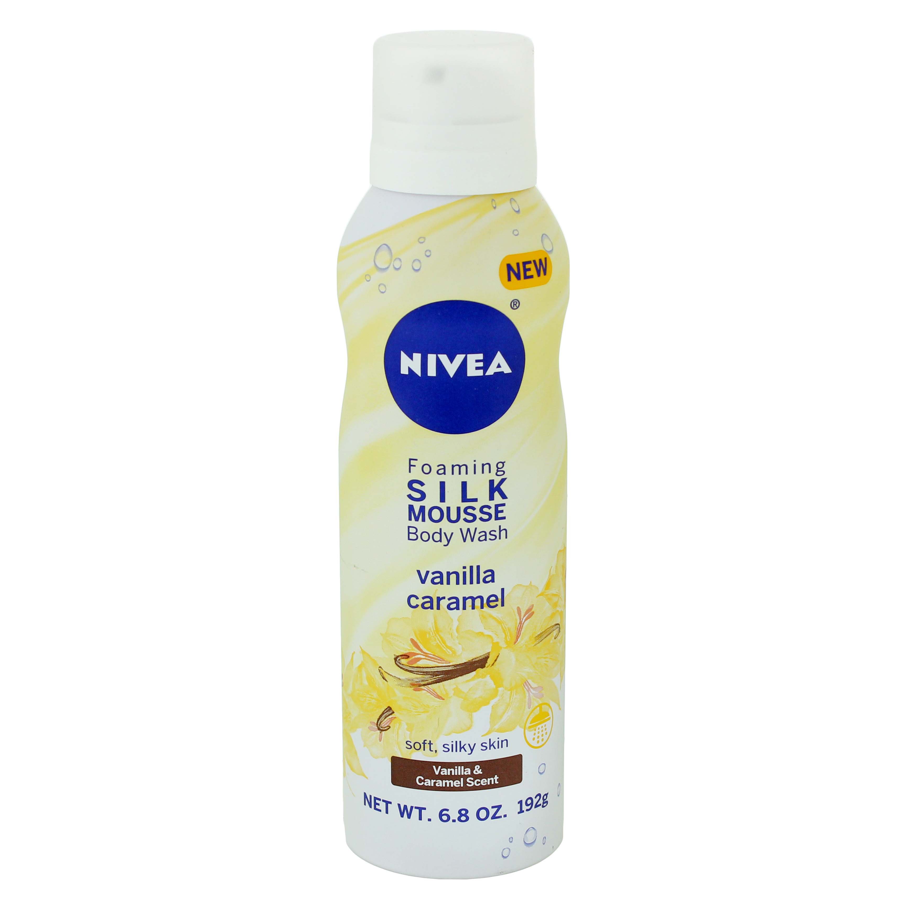 Nivea Foaming Silk Mousse Body Wash Vanilla Caramel Shop Body Wash