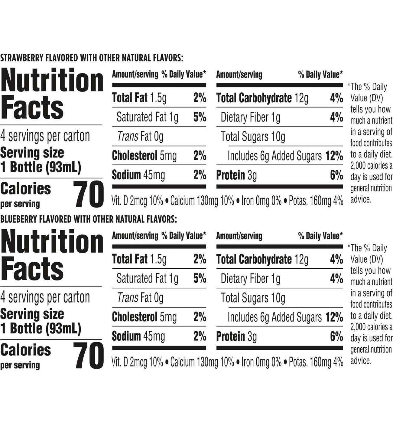 Activia Low Fat Probiotic Dailies Strawberry & Blueberry Yogurt Drink; image 8 of 10