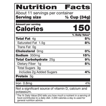 Chex Mix Bold Garlic & Herb Snack Mix - Family Size