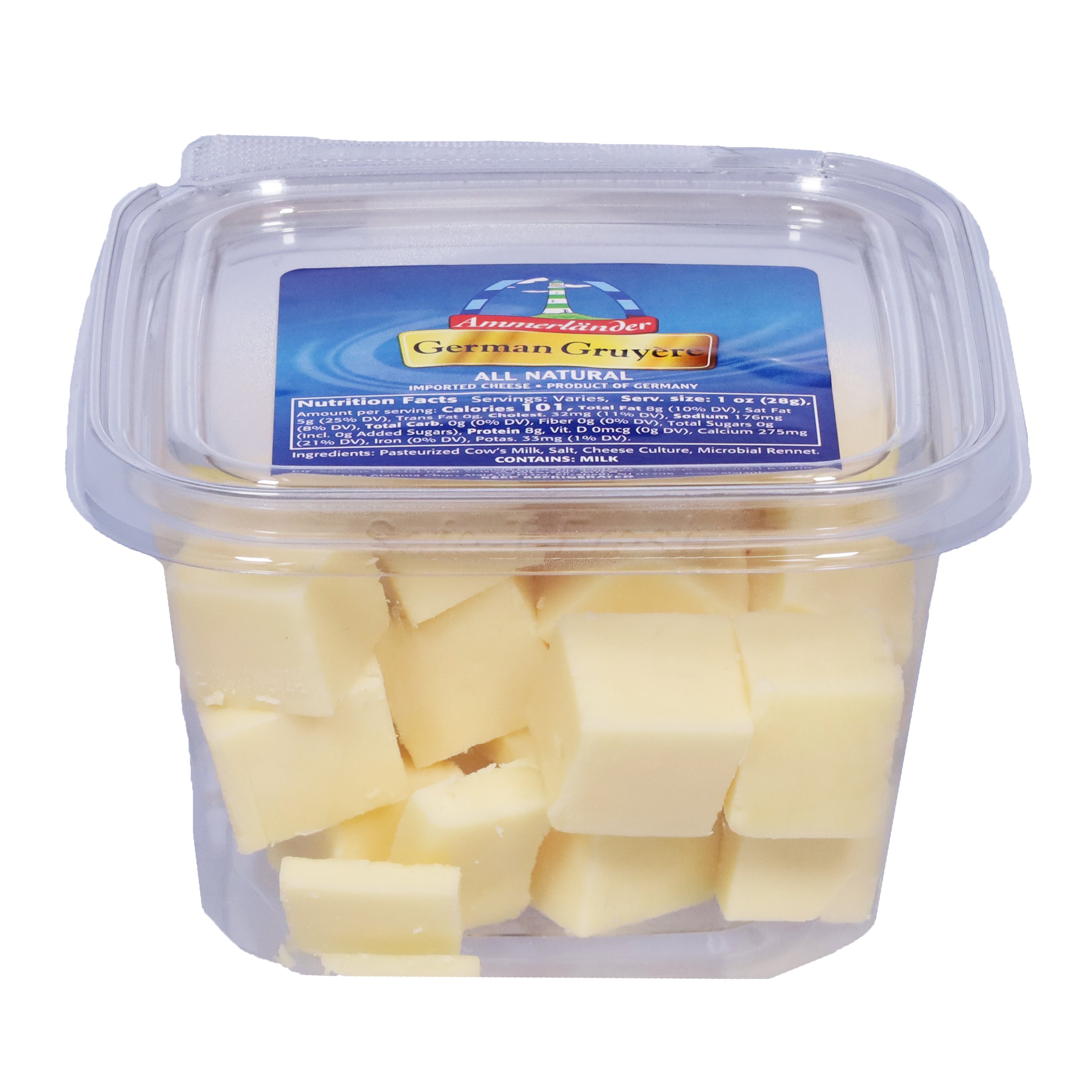 Ammerlander Fresh Cubed Gruyere Cheese Shop Cheese At H E B 1228