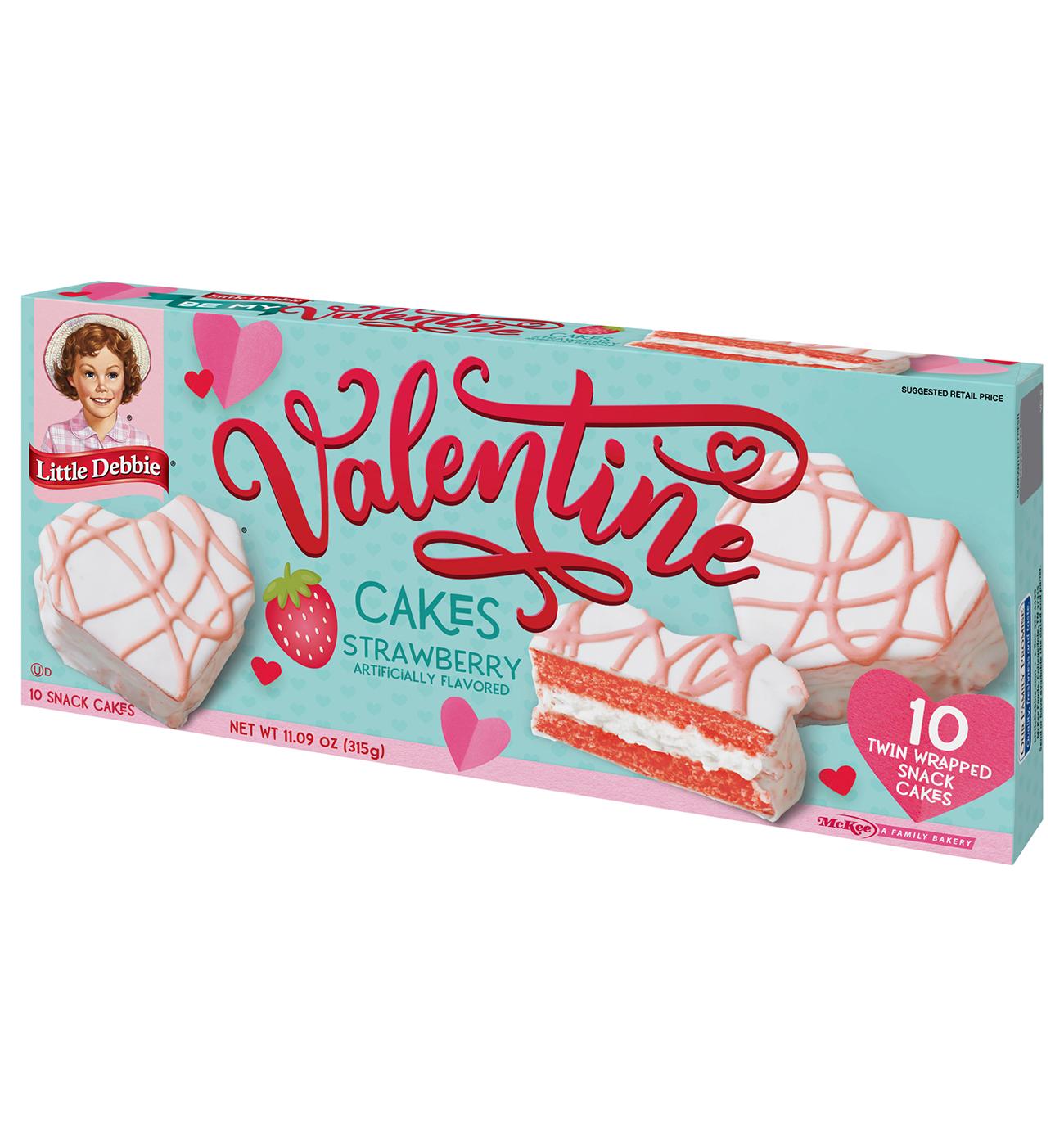 Little Debbie Strawberry Valentine Snack Cakes; image 3 of 4