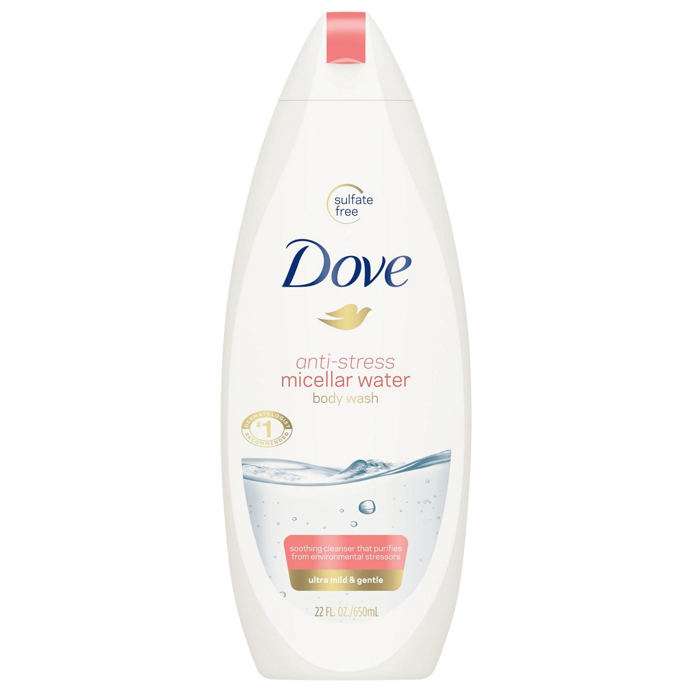 Dove Anti-Stress Micellar Water Body Wash; image 1 of 4