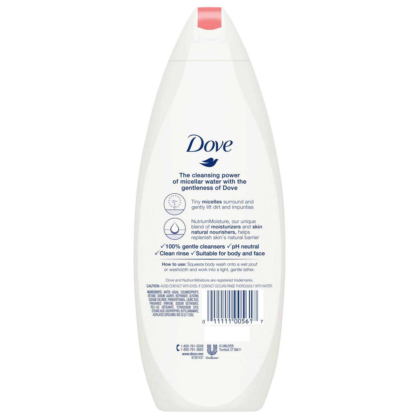 Dove Anti-Stress Micellar Water Body Wash; image 2 of 4