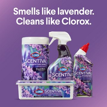 Clorox Scentiva Bathroom Toilet Cleaning Gel - Lavender and Jasmine, 24 oz