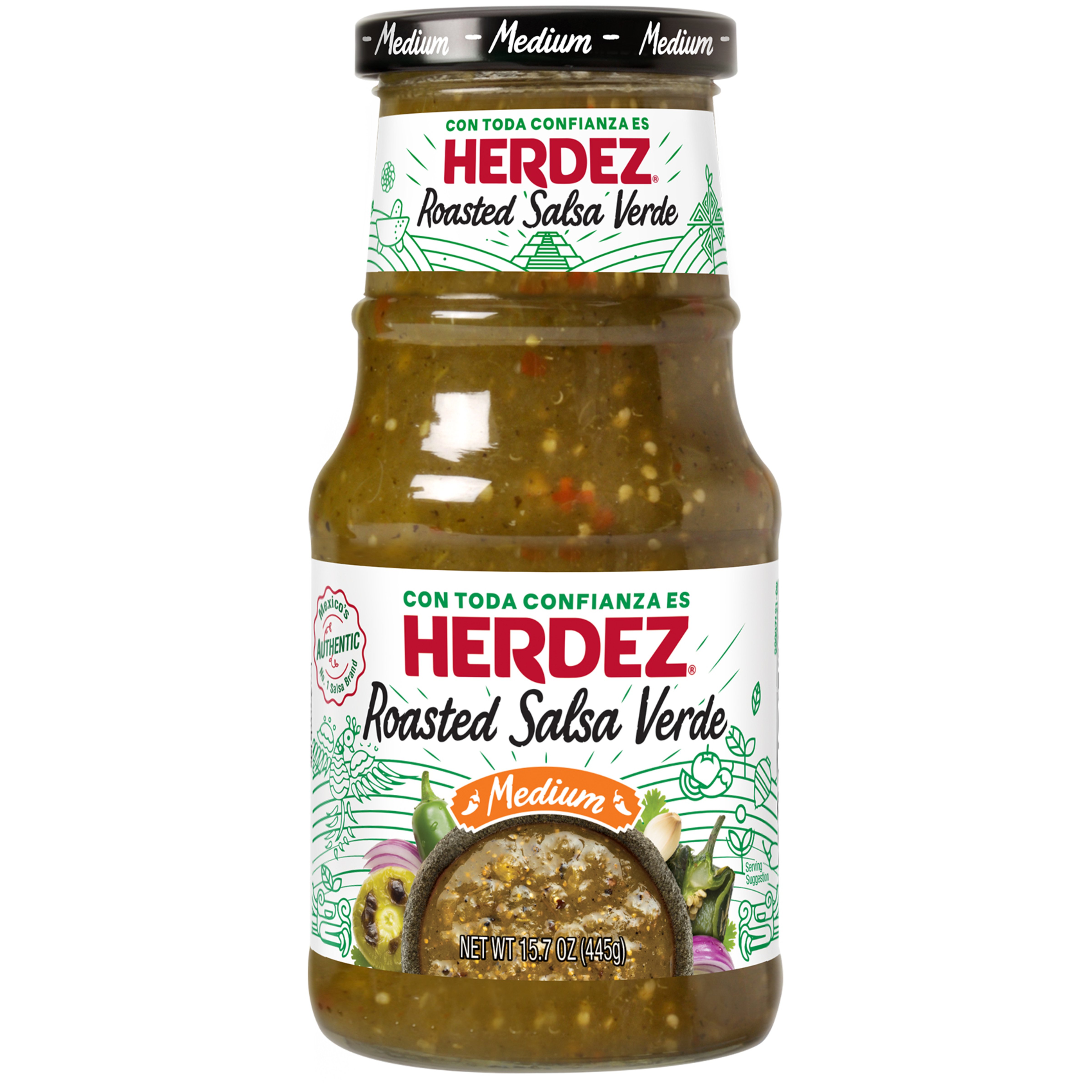 Herdez Medium Roasted Salsa Verde Shop Salsa & dip at HEB