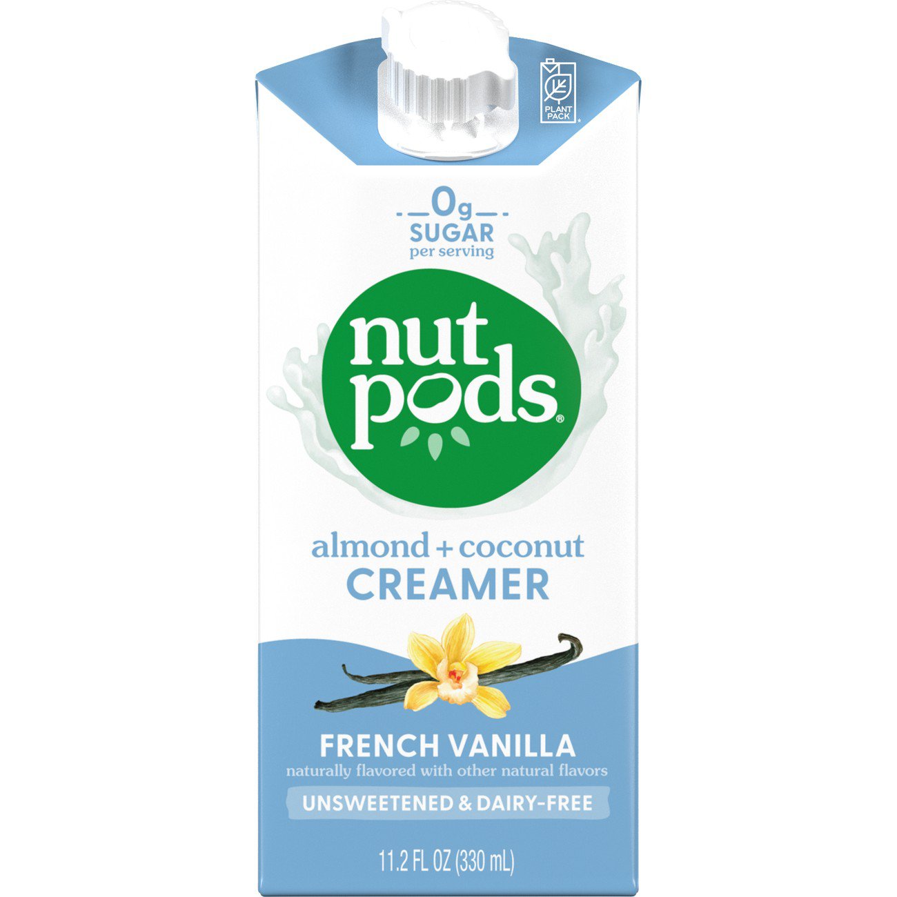 Nutpods Dairy Free French Vanilla Liquid Coffee Creamer, 11.2 oz