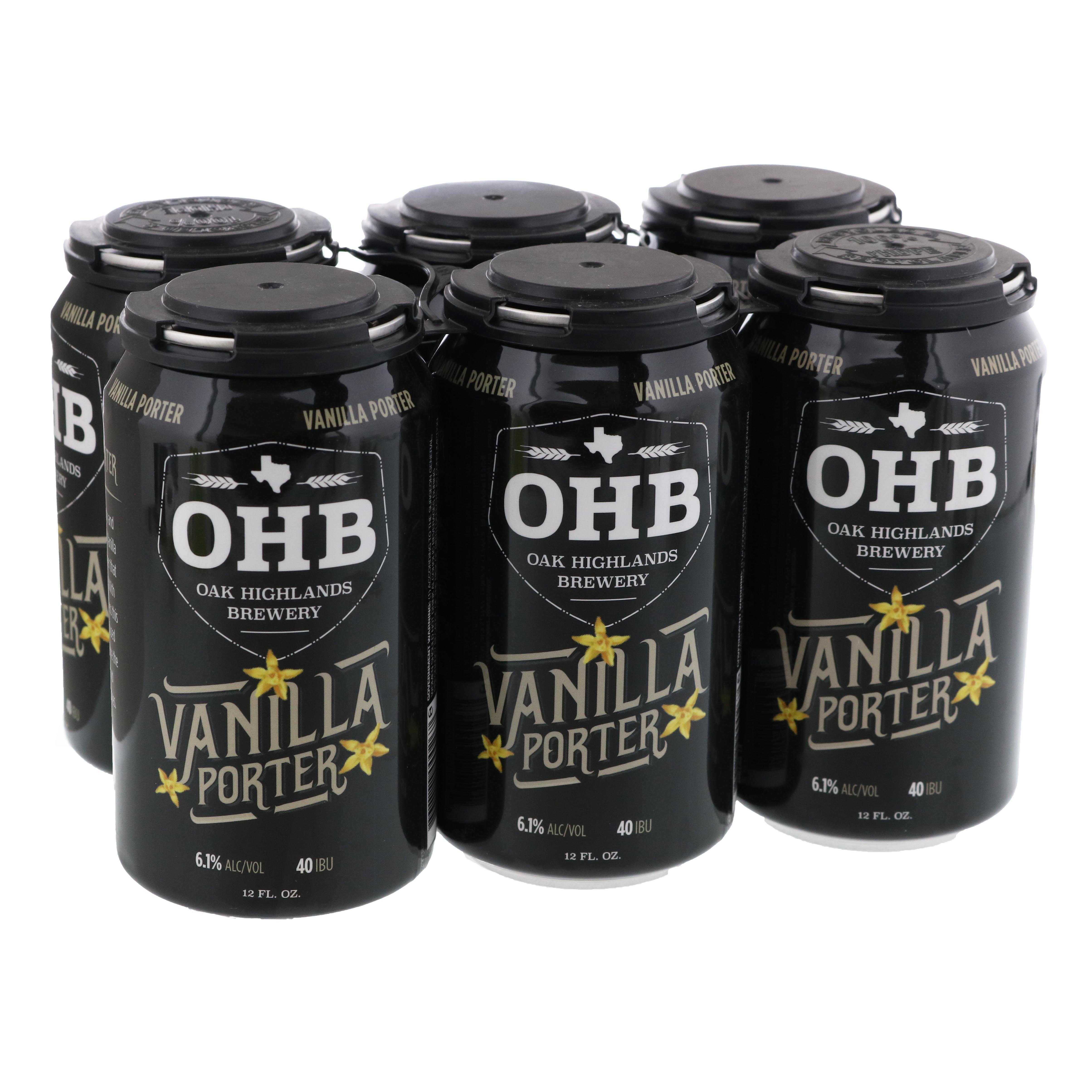 Oak Highlands Vanilla Porter Beer 12 oz Cans Shop Beer at HEB