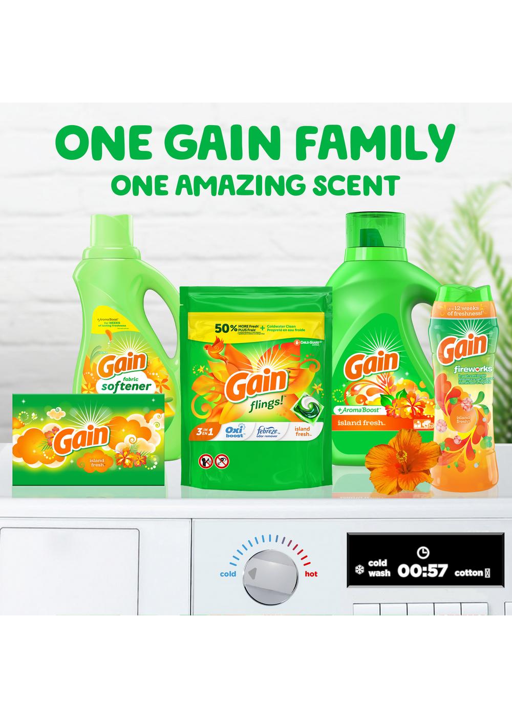 Gain Flings! Island Fresh HE Laundry Detergent Pacs; image 7 of 9
