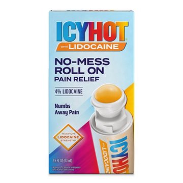 Icy Hot Maximum Strength Lidocaine Muscle Pain Relief Roll-On, 2.5 oz