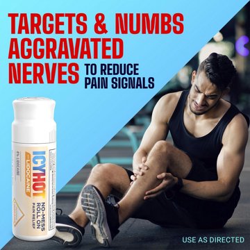 Icy Hot Maximum Strength Lidocaine Muscle Pain Relief Roll-On, 2.5 oz