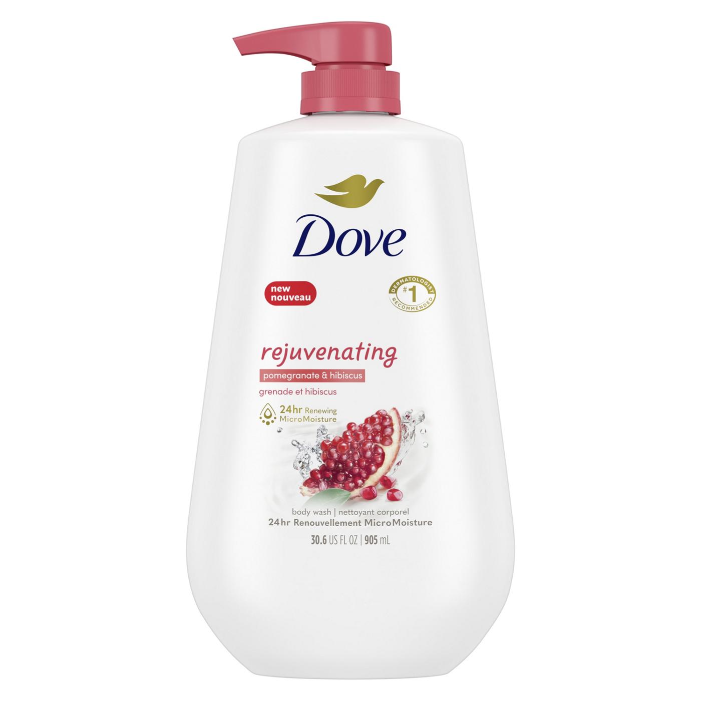 Dove Rejuvenating Body Wash with Pump - Pomegranate & Hibiscus; image 1 of 9