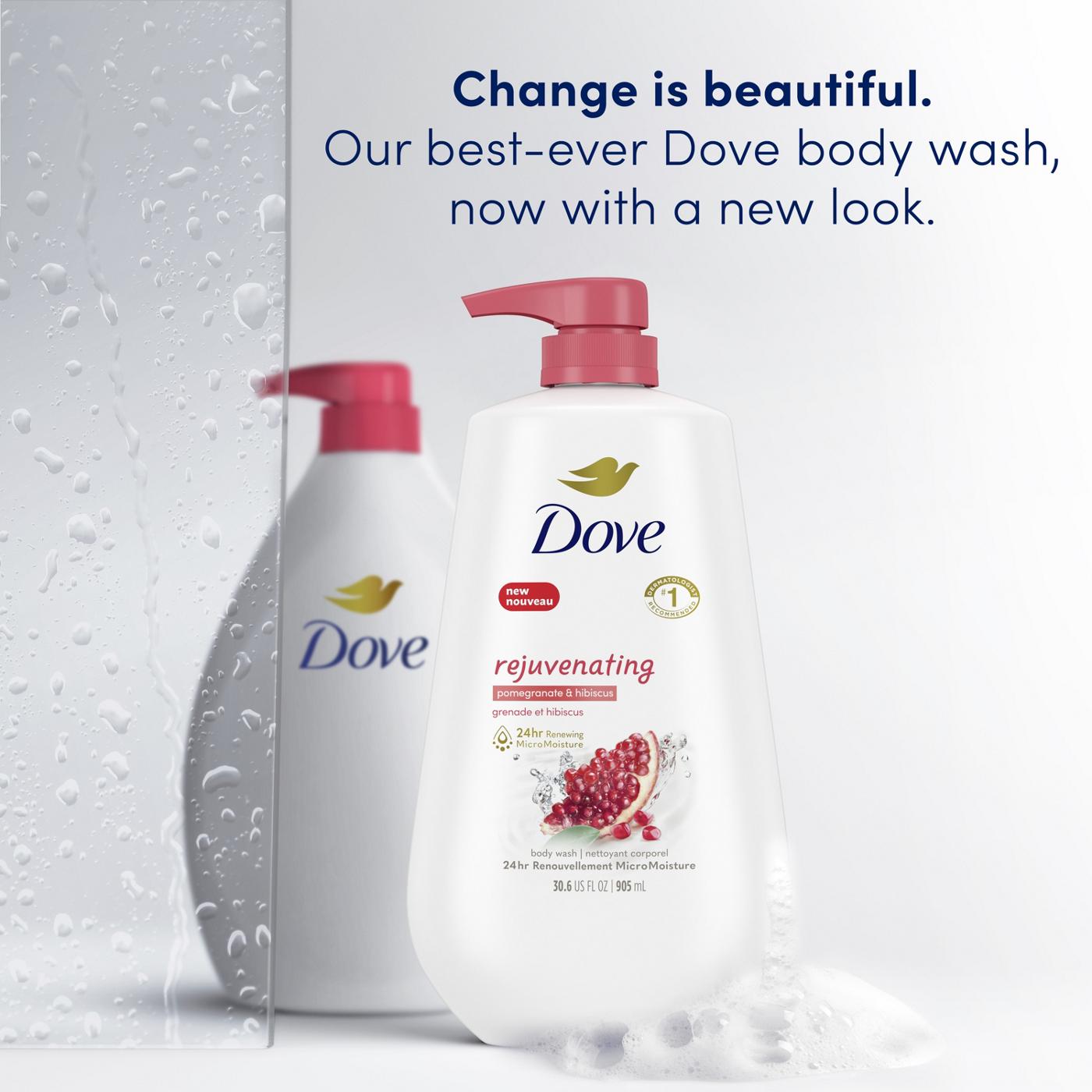 Dove Rejuvenating Body Wash with Pump - Pomegranate & Hibiscus; image 2 of 9