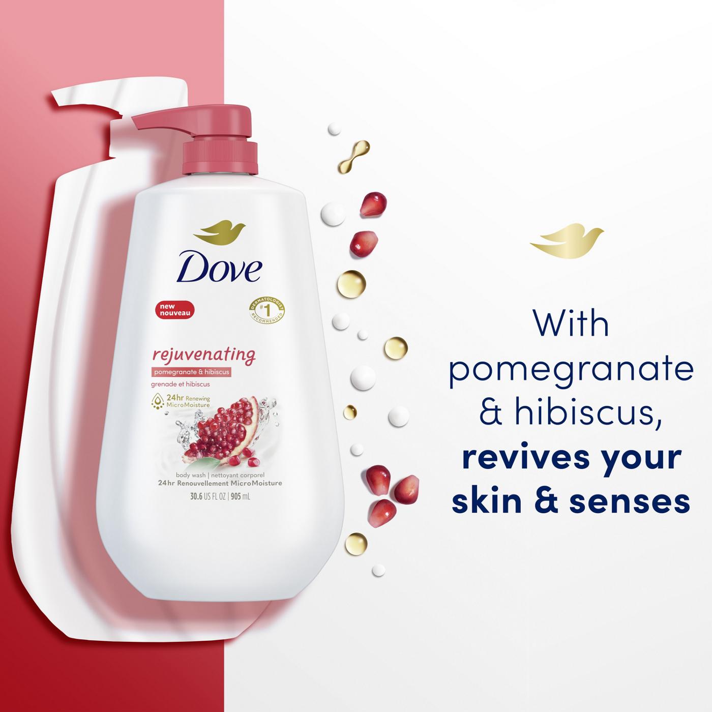 Dove Rejuvenating Body Wash with Pump - Pomegranate & Hibiscus; image 6 of 9