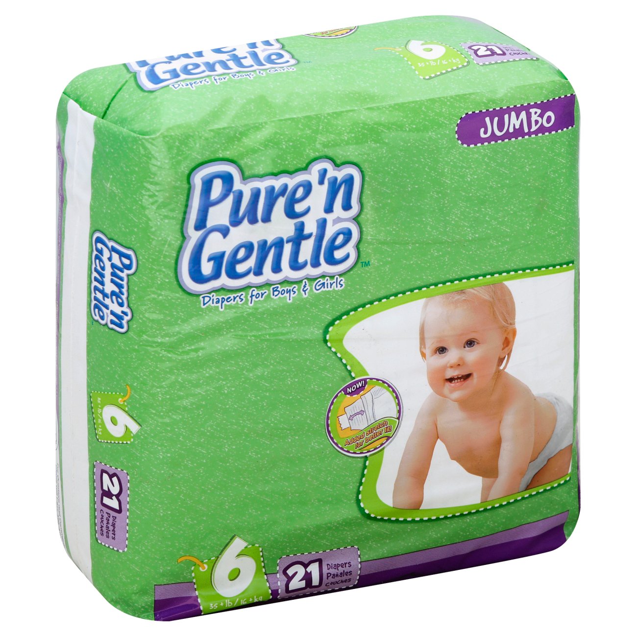 Pure'n Gentle Diapers Size 6 Shop Diapers at HEB