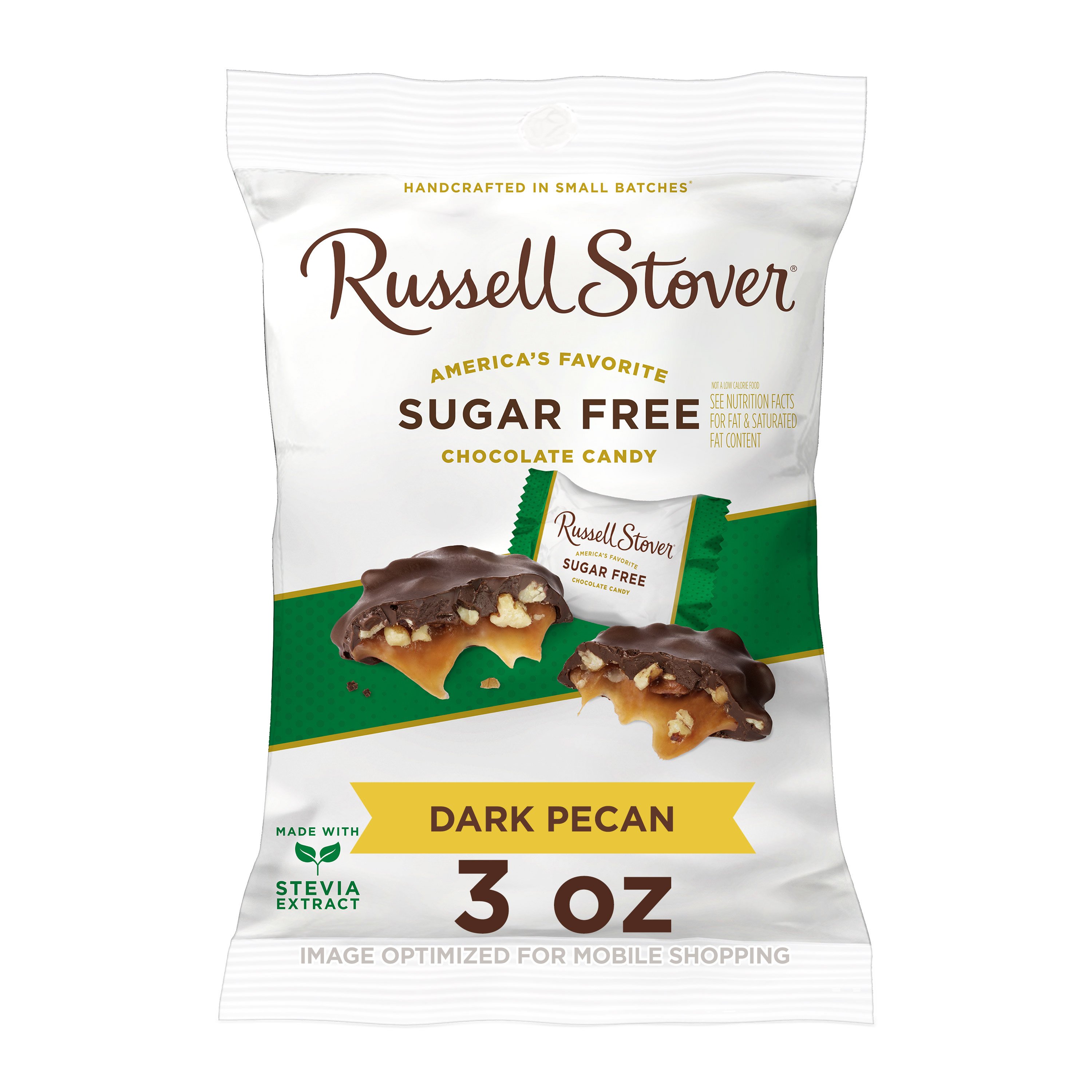 Russell Stover Sugar Free Dark Chocolate Pecan Delight - Shop Candy at ...