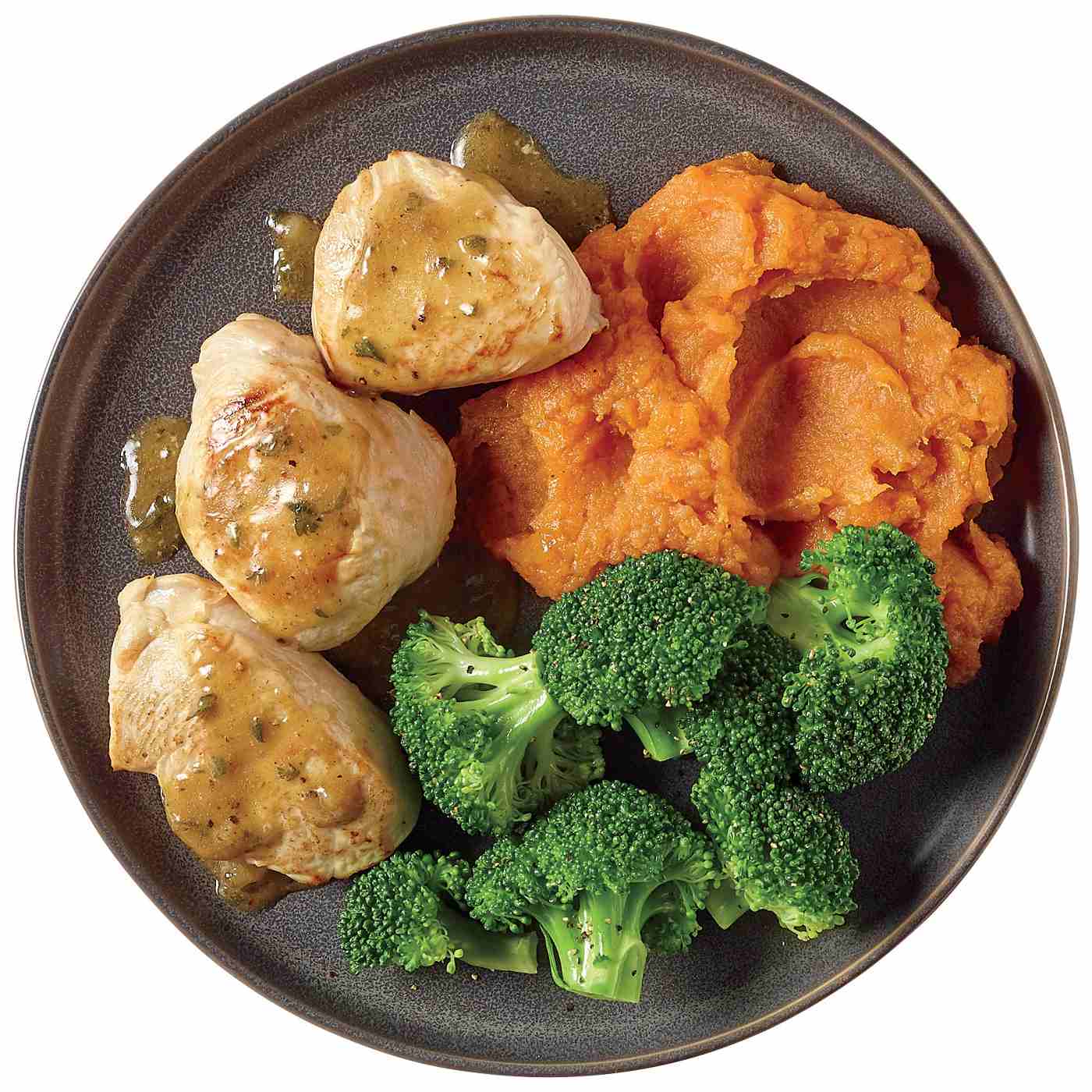 Meal Simple by H-E-B Turkey Medallions, Mashed Sweet Potatoes & Broccoli; image 2 of 4