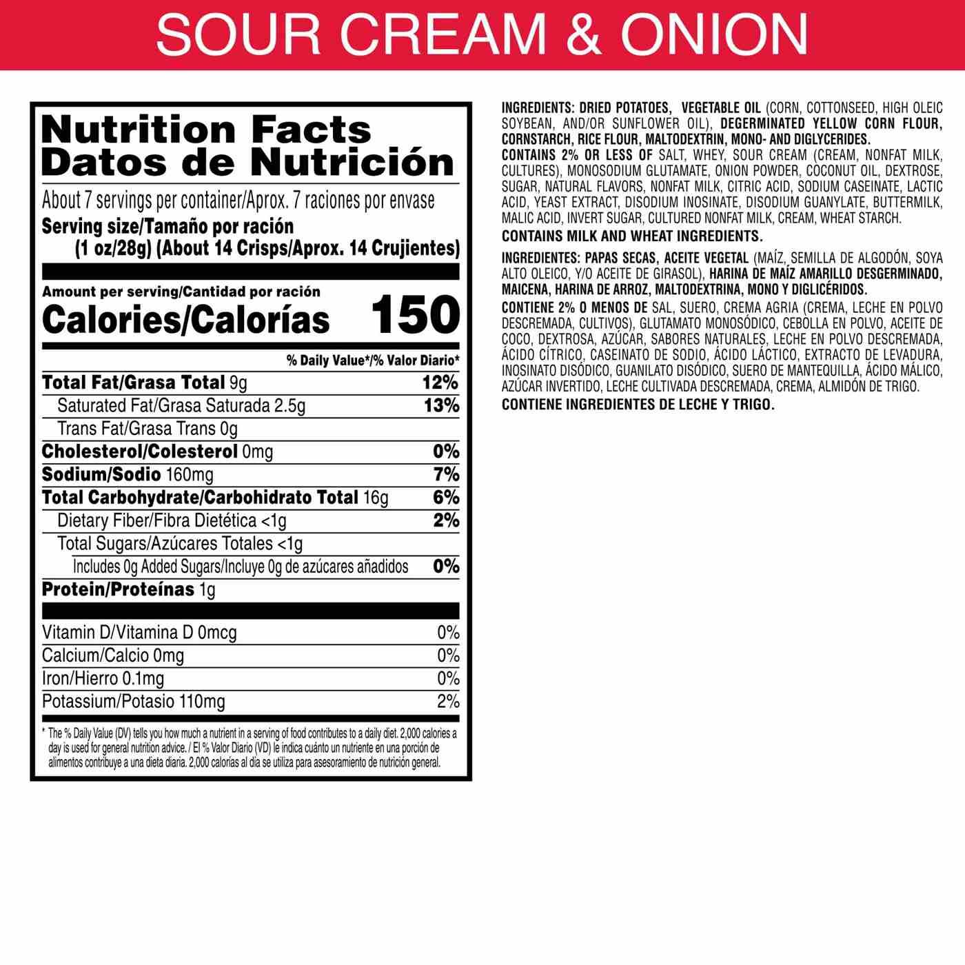 Pringles Sour Cream & Onion Potato Crisps Chips - Party Stack; image 2 of 3