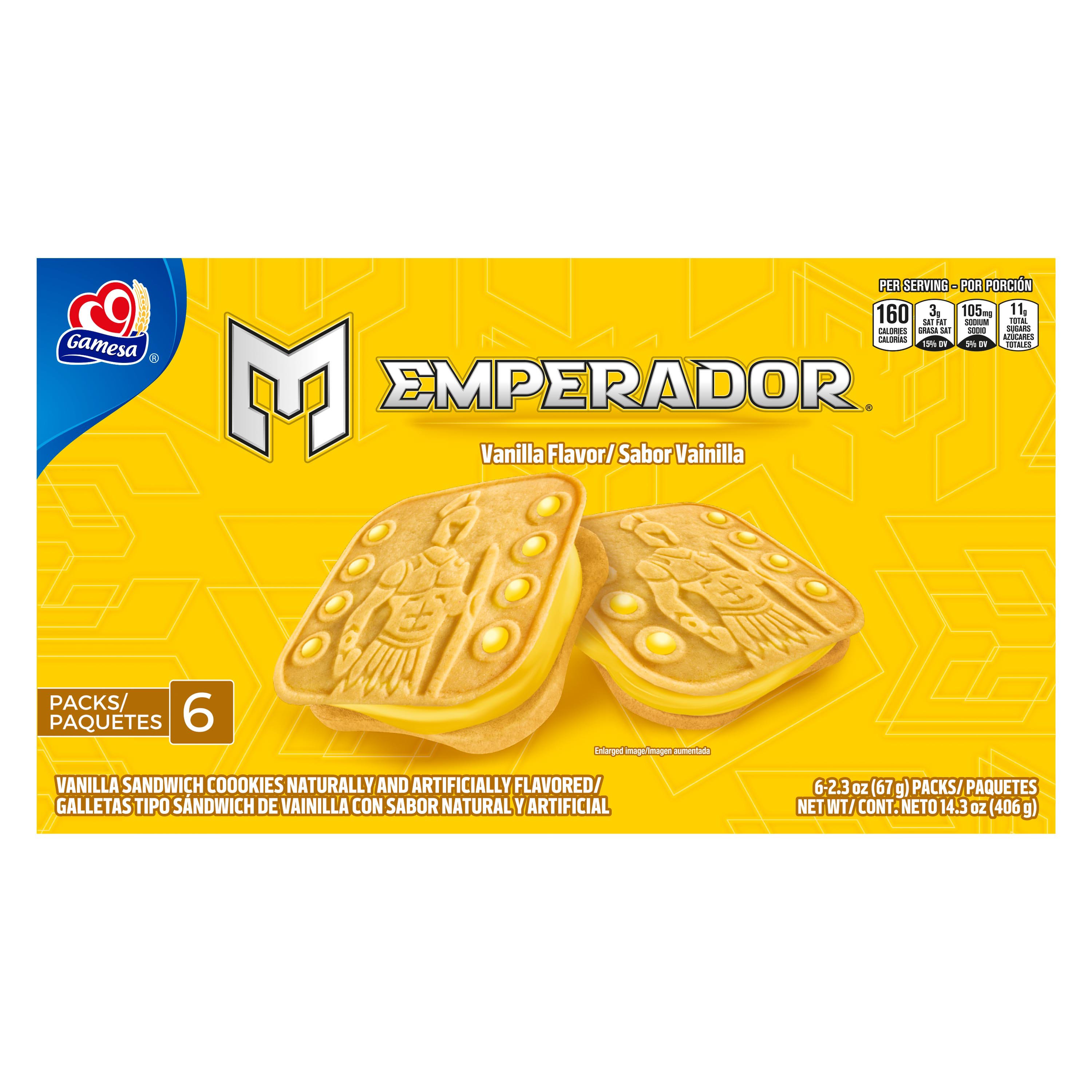 Gamesa Emperador Vanilla Sandwich Cookies Shop Cookies at HEB