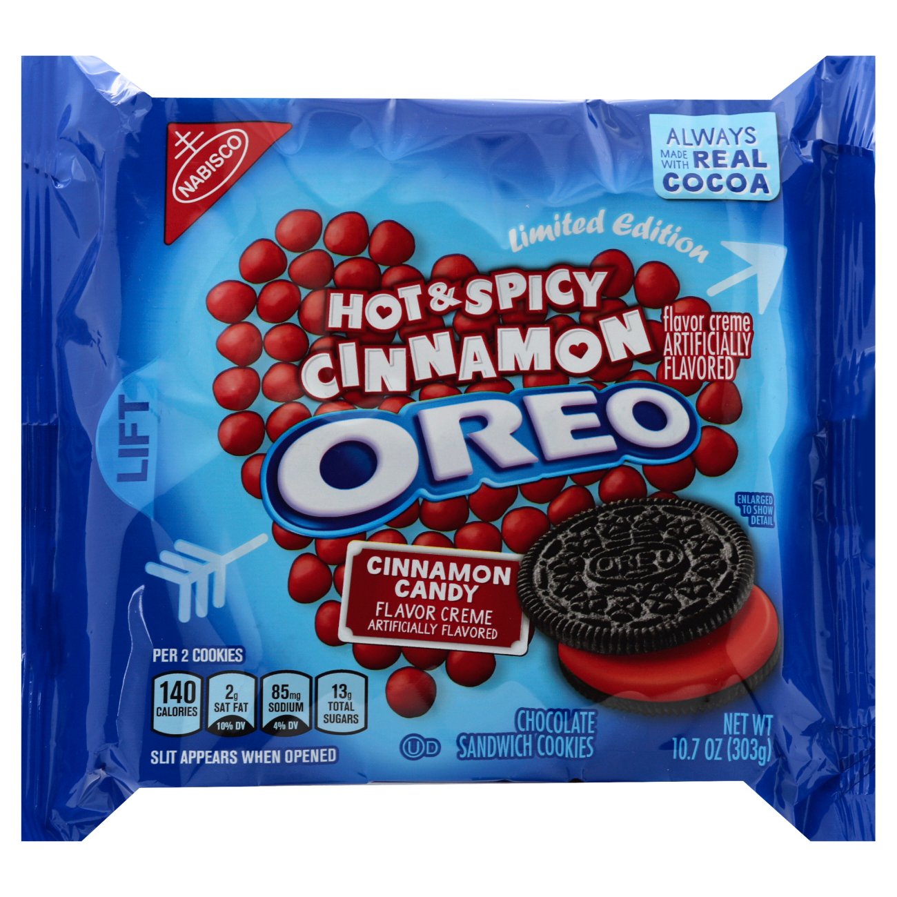 Nabisco Oreo Hot & Spicy Cinnamon Sandwich Cookies Shop Cookies at HEB