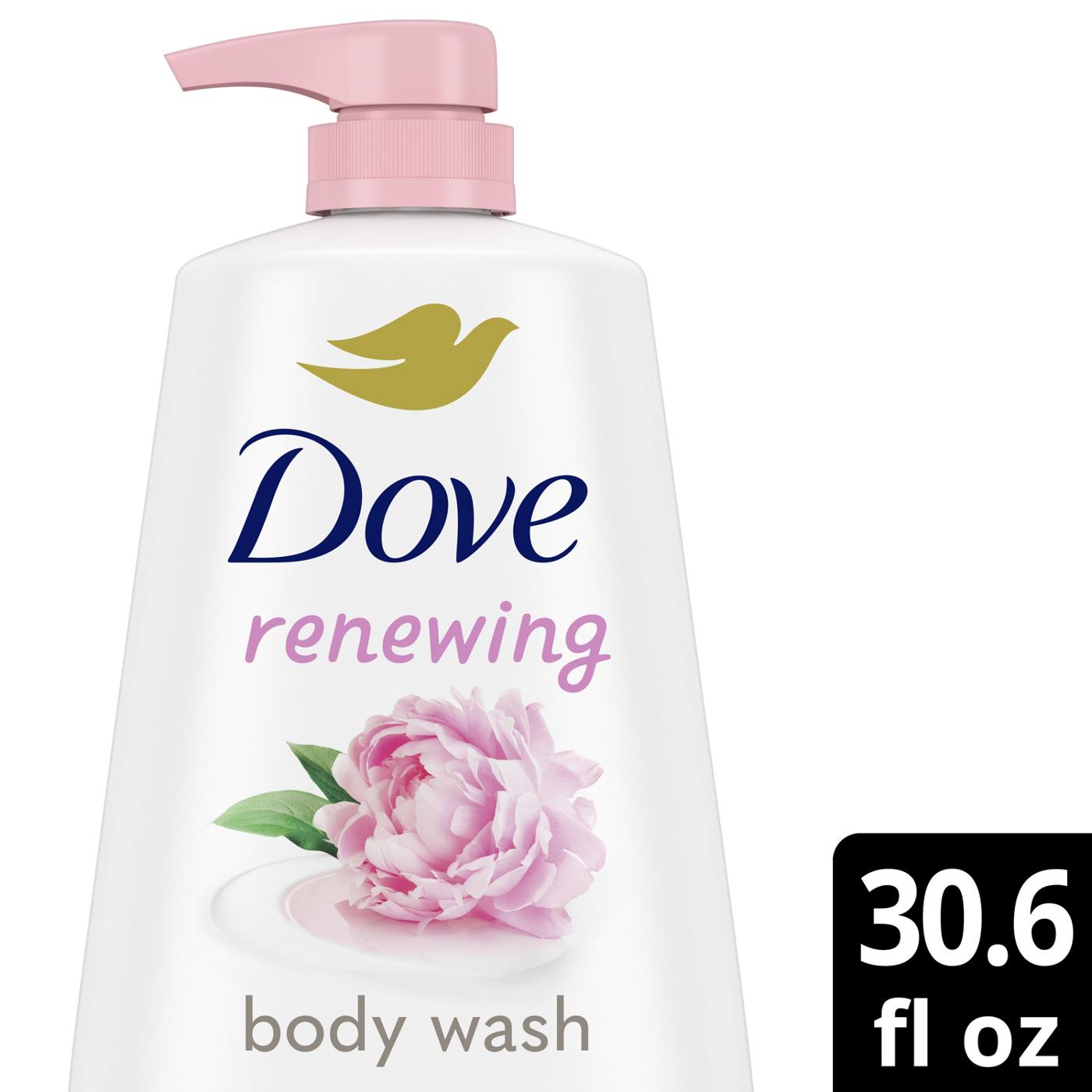 Dove Renewing Body Wash with Pump - Peony & Rose Oil; image 2 of 8