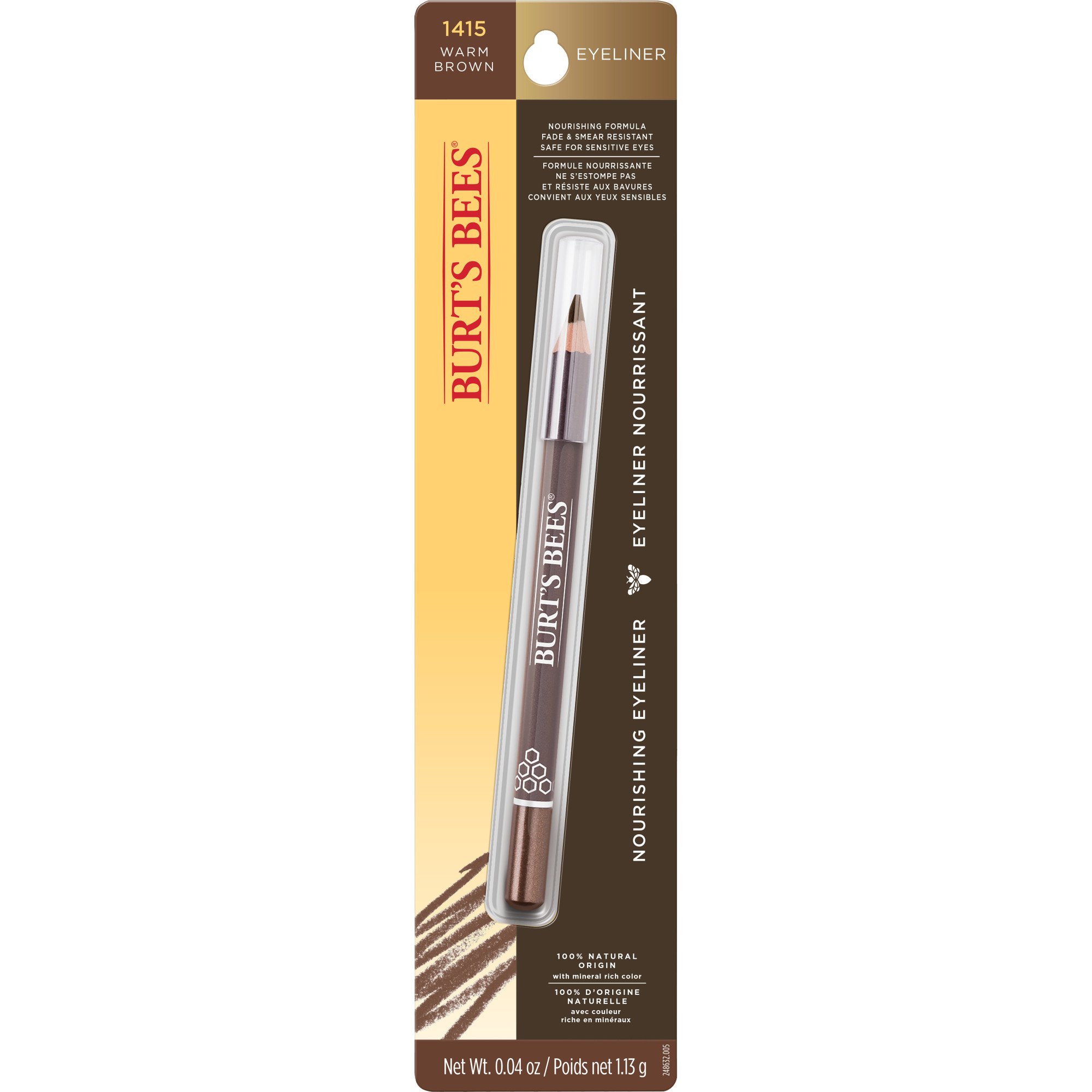 Burt's Bees Nourishing Eyeliner Warm Brown 1415 Shop Eyeliner at HEB
