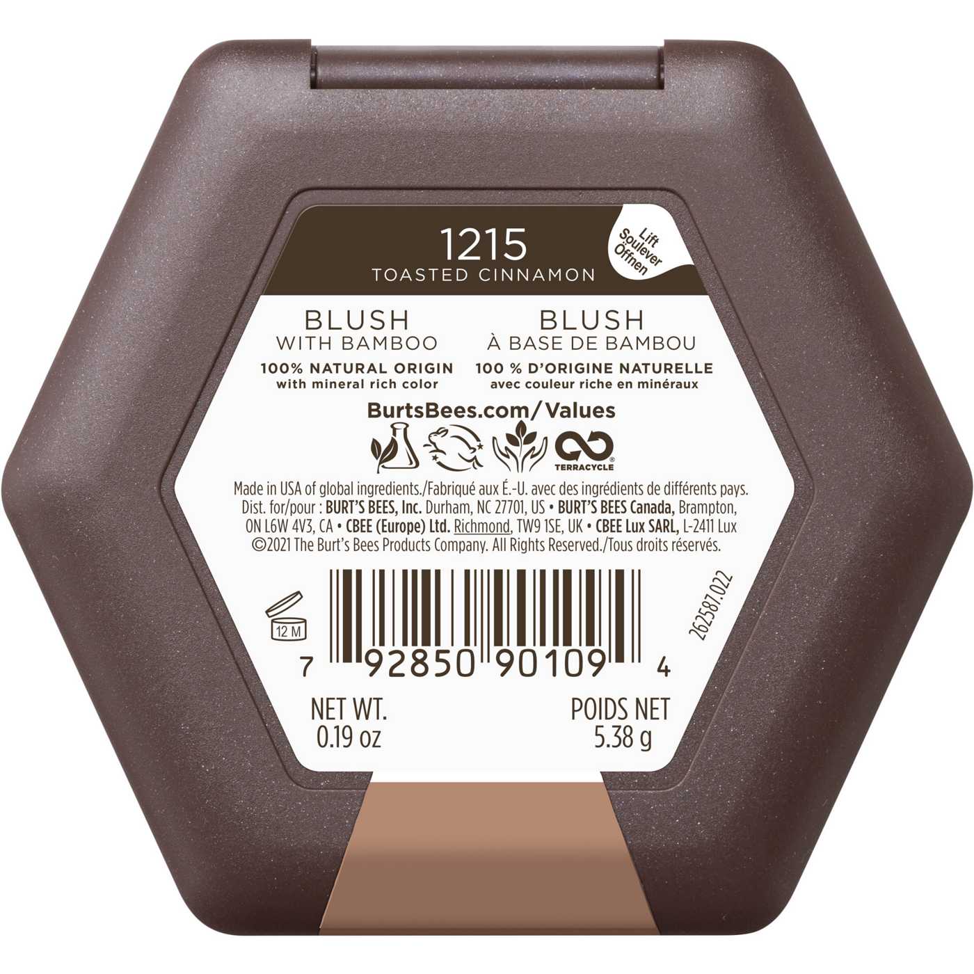 Burt's Bees 100% Natural Blush Toasted Cinnamon 1215; image 7 of 8