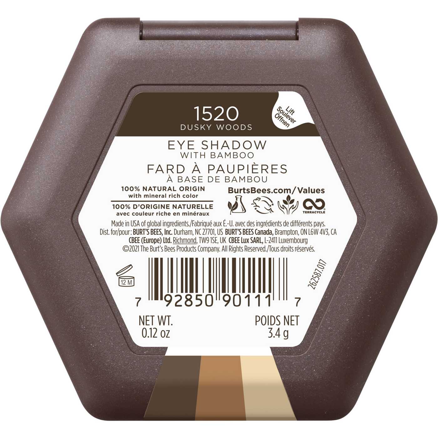 Burt's Bees Eye Shadow Trio Dusky Woods 1520; image 3 of 10