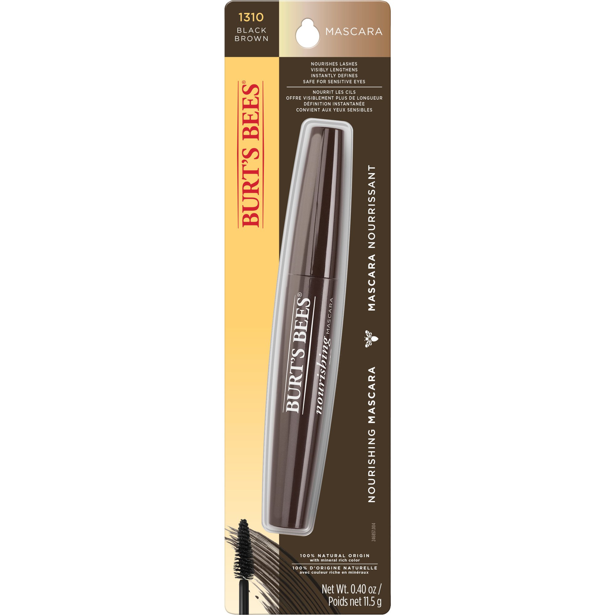 Burt's Bees Nourishing Mascara Black Brown 1310 Shop Mascara at HEB