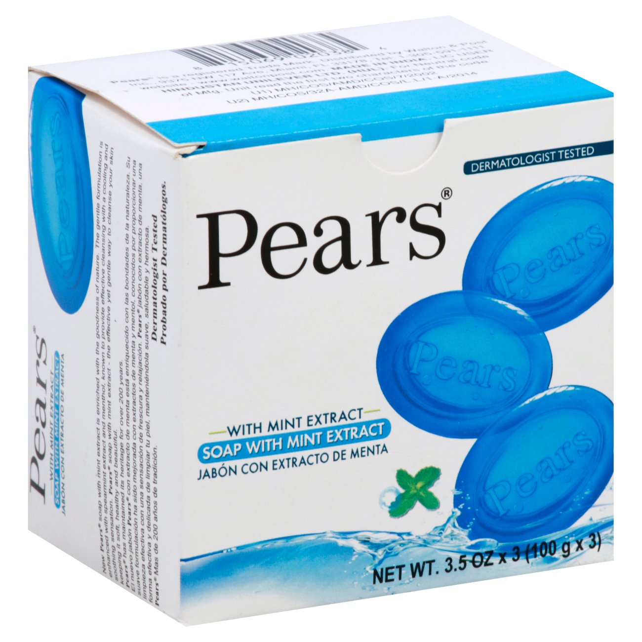 Pears Mint Extract Bar Soap Shop Cleansers & Soaps at HEB