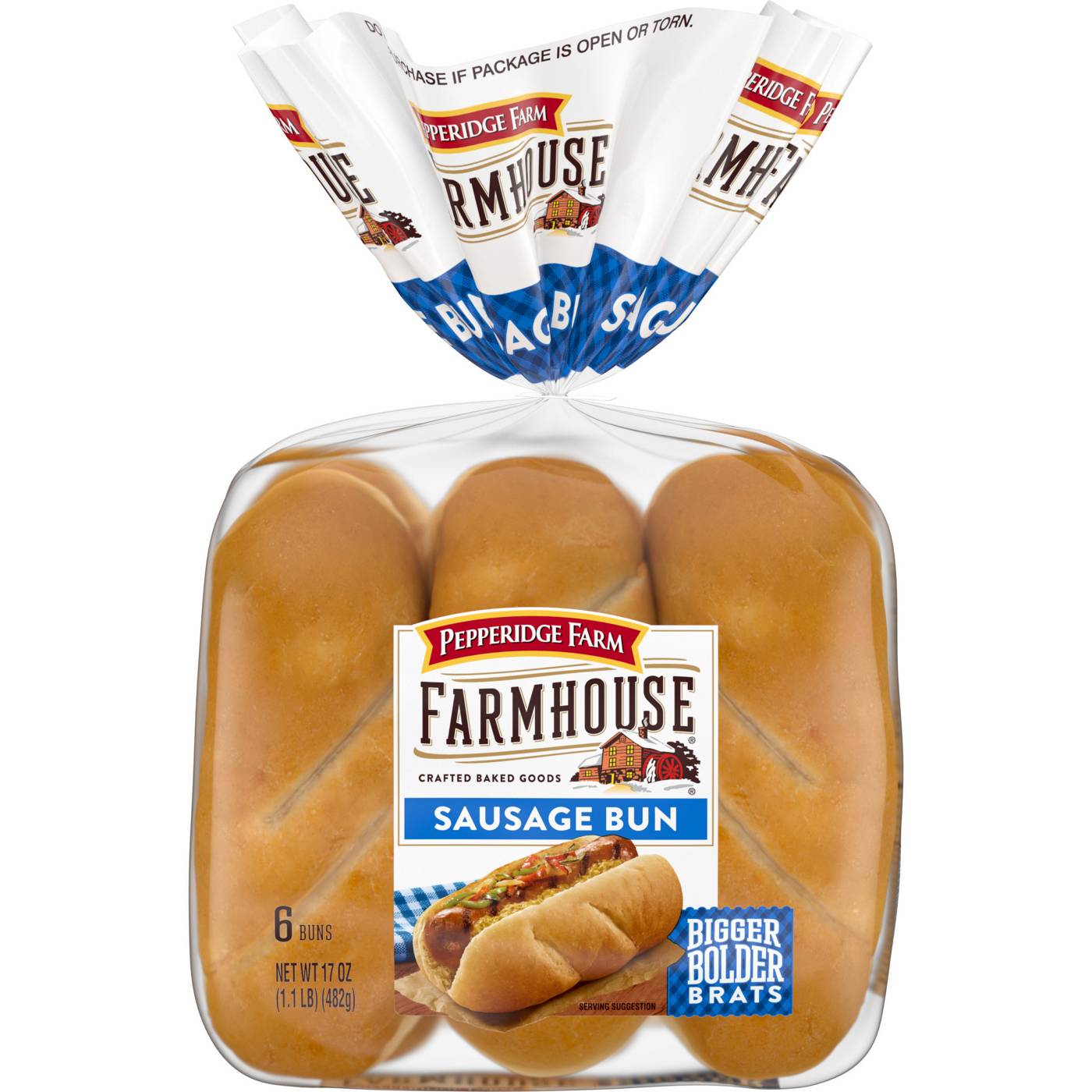 Pepperidge Farm Farmhouse White Sausage Buns; image 1 of 8